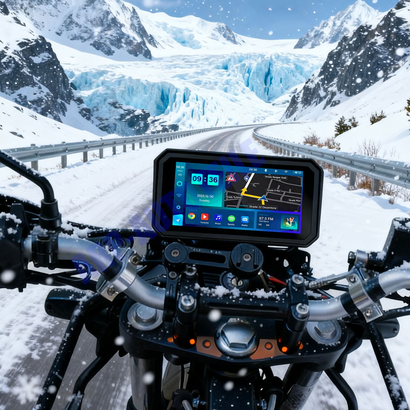 6″ Motorcycle Carplay GPS Navigation Wireless CarPlay & Android Auto IP67 WIFI