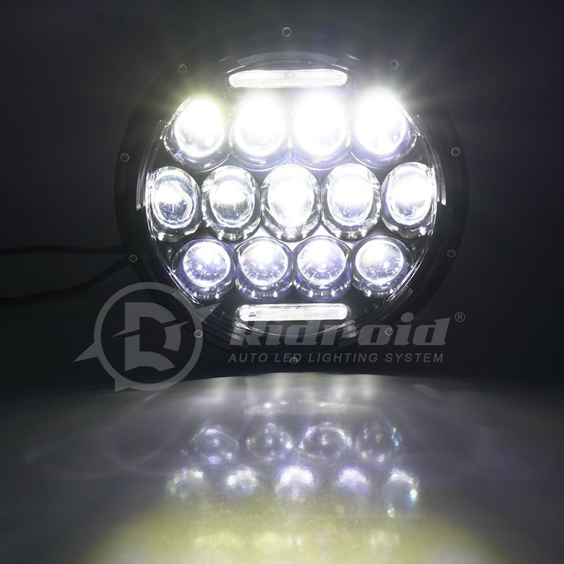 DOT 7″ inch Motorcycle Headlight Lamp Round LED Projector For Harley Cafe Racer