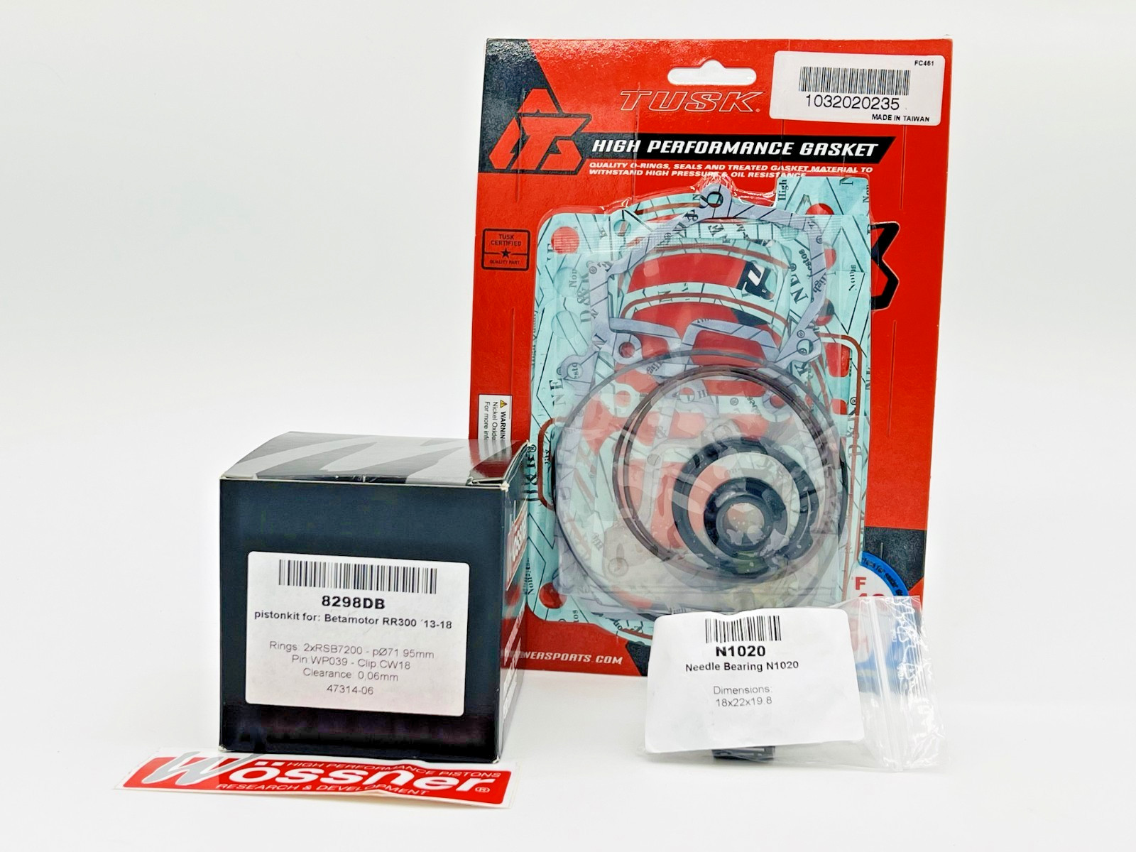 B1 Top End Rebuild Kit WOSSNER Piston ‘B’ 71.95mm 2013 – 17 Beta RR300 Xtrainer