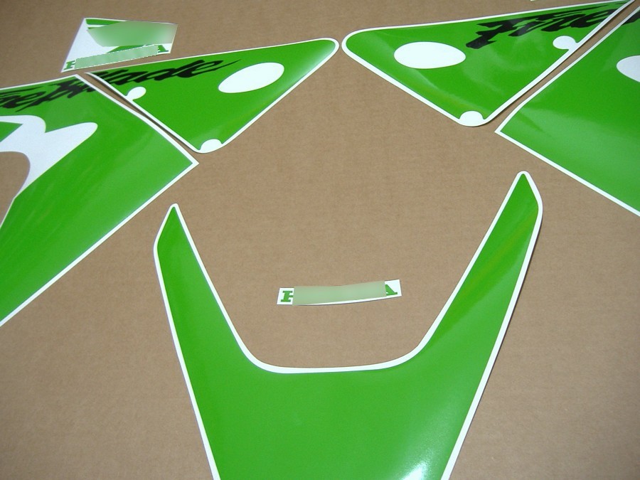 Stickers for CBR 929RR Fireblade customized lime green verde decals set emblems