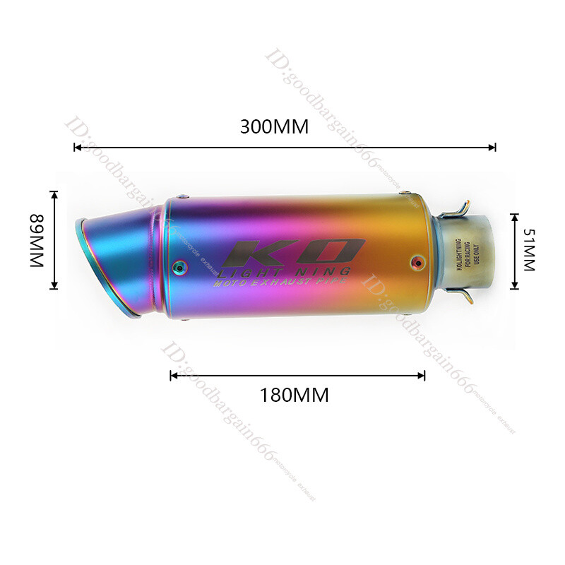 For Ducati Monster 821 1200 2019-2023 Exhaust Tips Mid Link Pipe 51mm Mufflers
