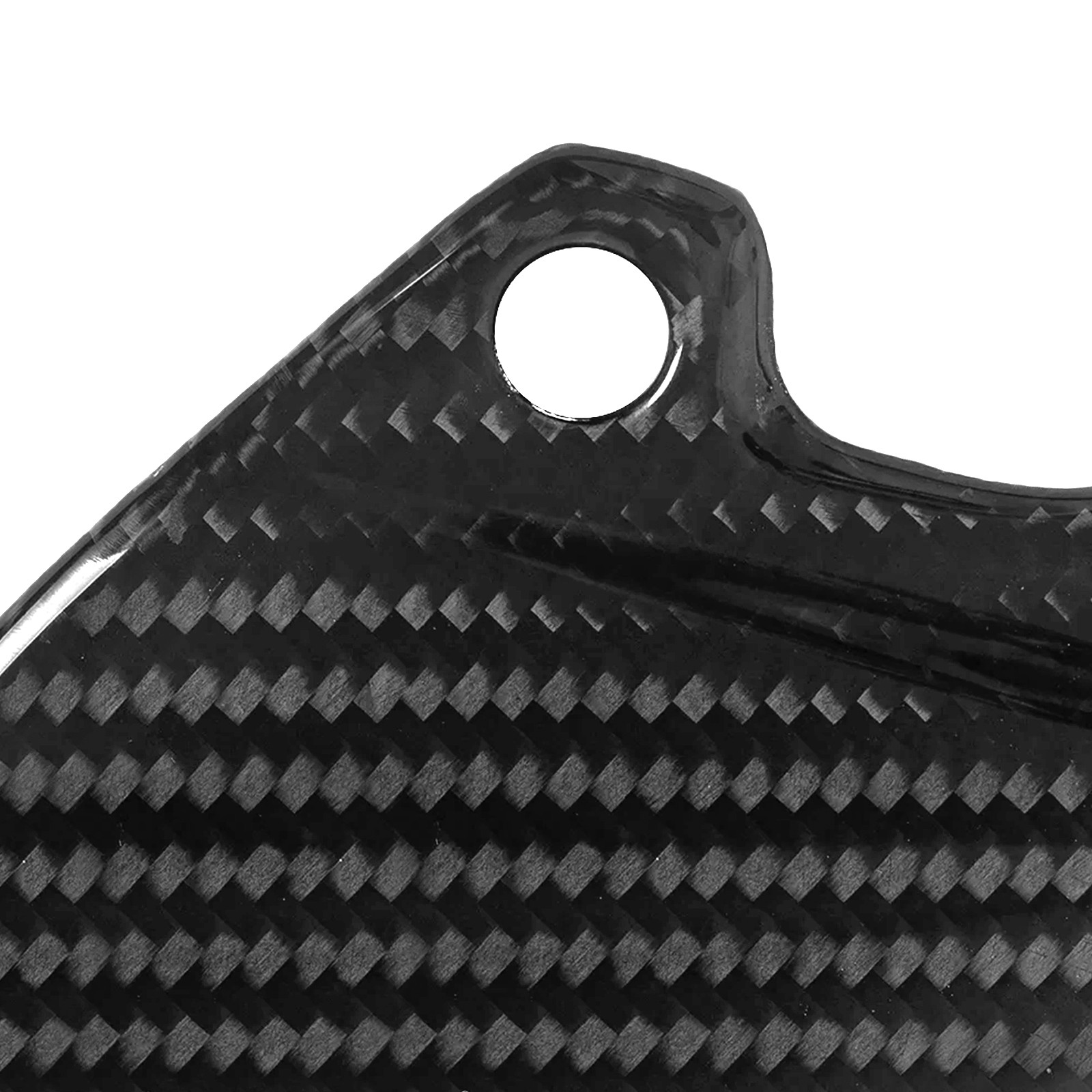 Real Carbon Fiber Footpeg Heel Plates Guard for Kawasaki Ninja ZX-10R 2011-2025