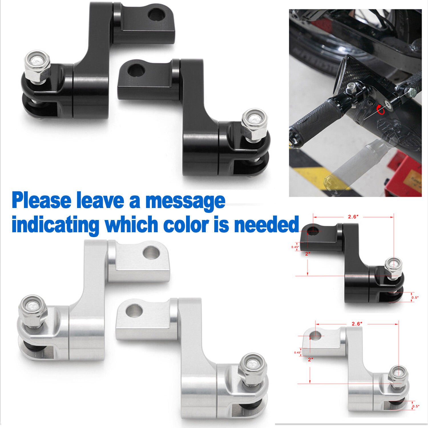 CNC Male Mount Footpeg Foot Pegs Extensions for Harley Dyna Low Rider FXDL FXDB