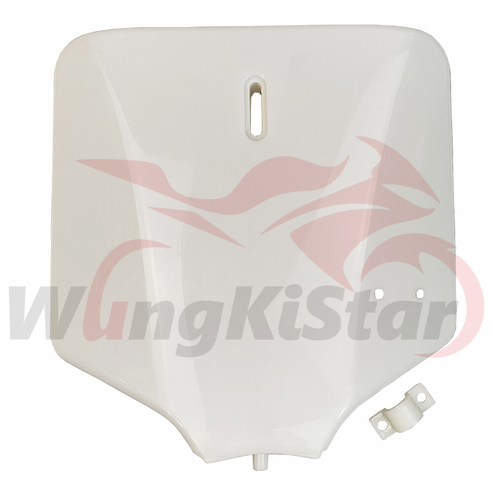 6 Green+1 White Plastic Motorcycle Body Mudguard Fender Cover Full Fairing Kits