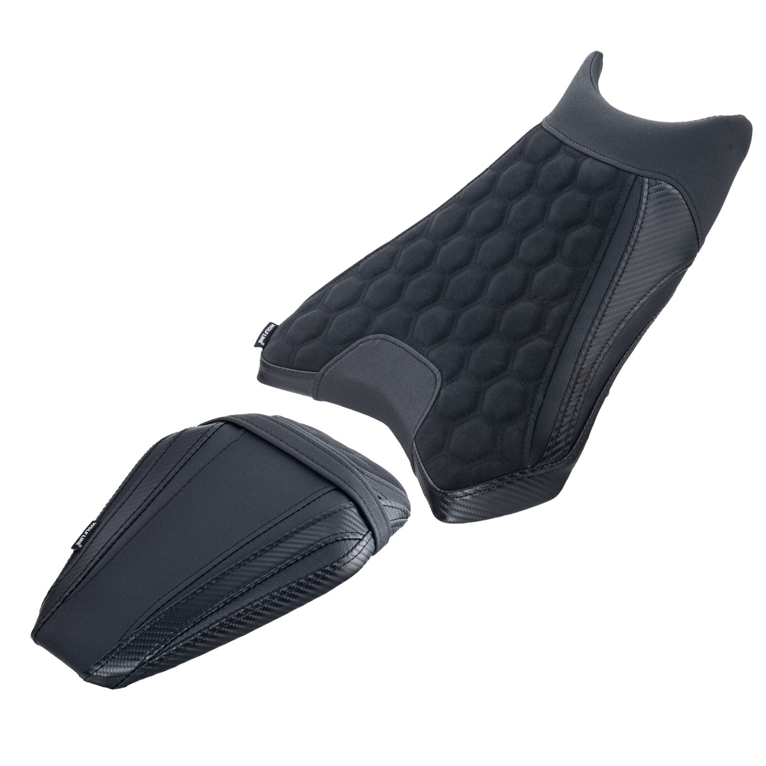 WOLFLINE Rider & Passenger Seat Set for Kawasaki ZX-6R 2019-2025 Comfort Cushion