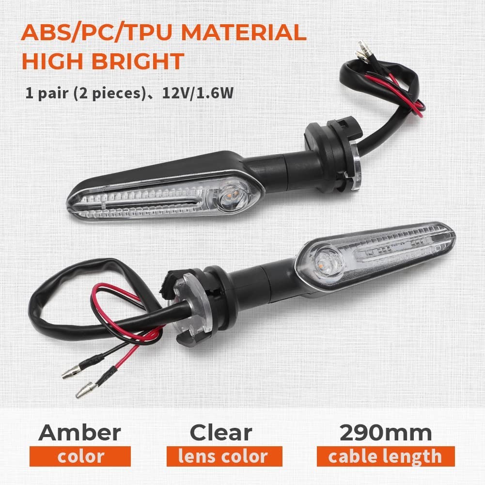 LED Turn Signal Lights for Yamaha MT07 MT09 R1 R3 FZ6 FZ07 FZ09 TMAX – 1 Pair