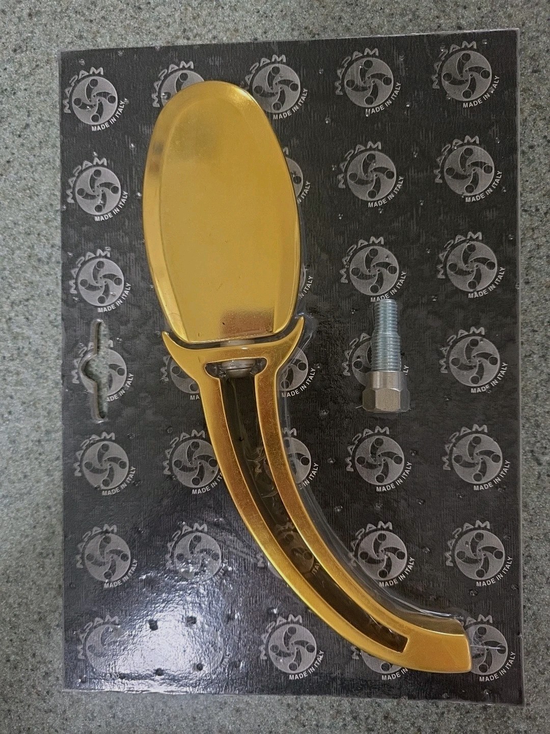 Mapam Gold Aluminun Mirrors Cruisers Honda, Suzuki, Kawasaki, Aprilia, Bmw.
