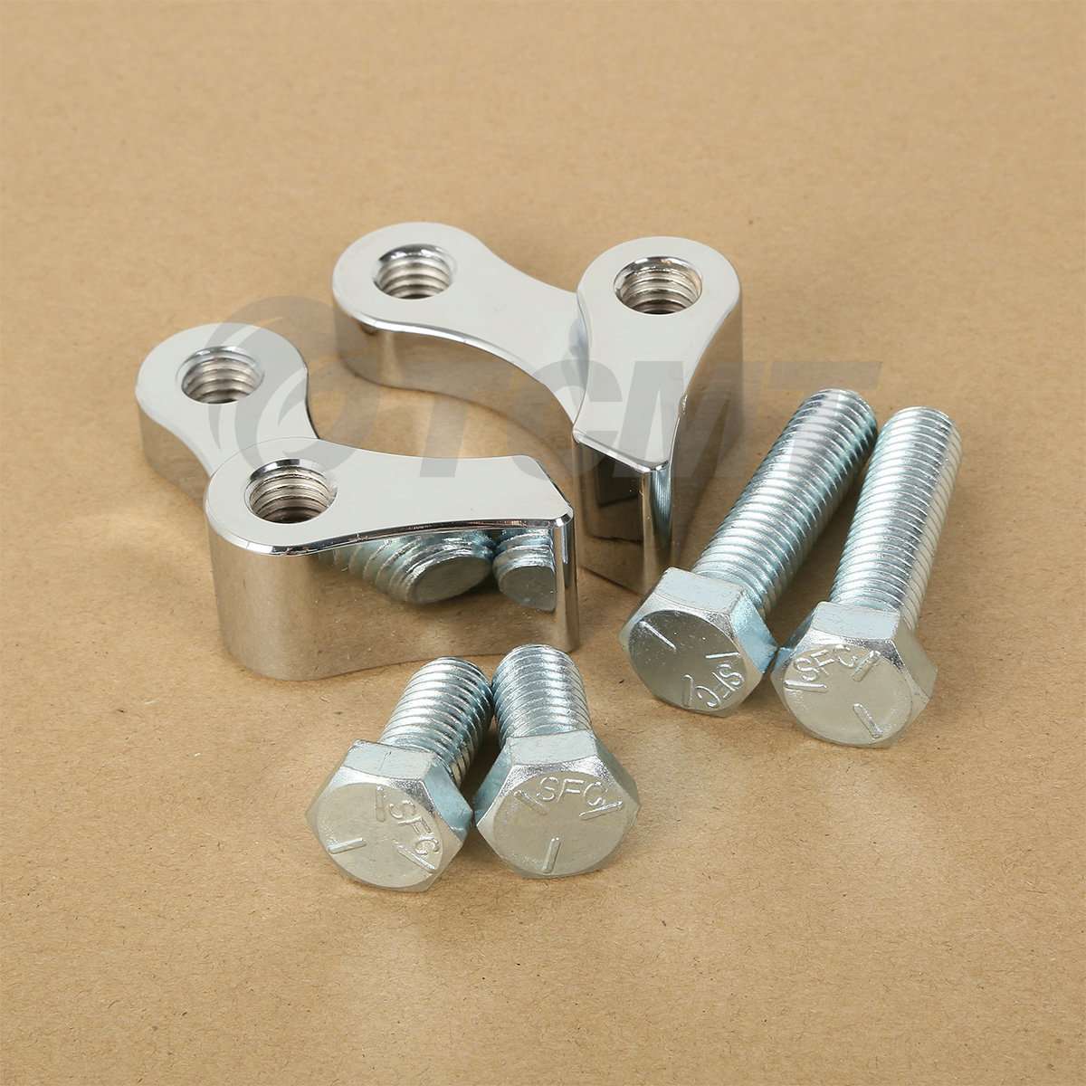 Chrome 1″ INCH Adjustable Lowering KIT For Harley Dyna Super, Wide Glide 95-05