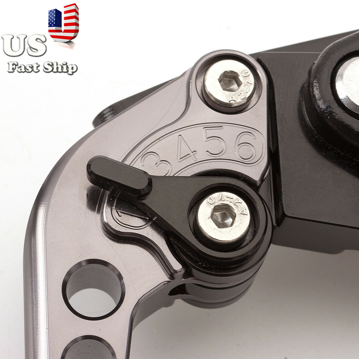 Motorcycle 7/8” Brake Master Cylinder Reservoir Hydraulic Clutch Lever Gray