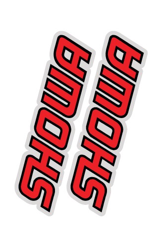Factory Effex Showa Universal Fork Swingarm Stickers Flo Red 02-7049