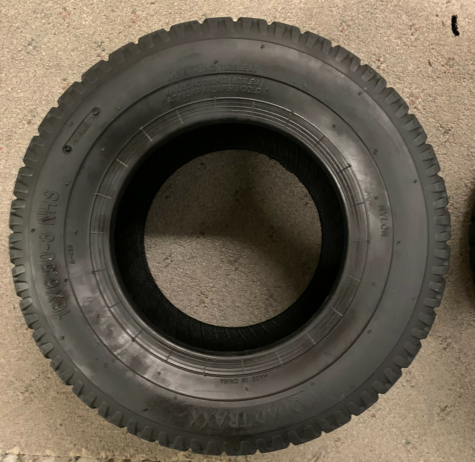 STENS TIRE 16X6.50-8 QUAD TRAXX 4 PLY 160-814 (T3) NUAKSF