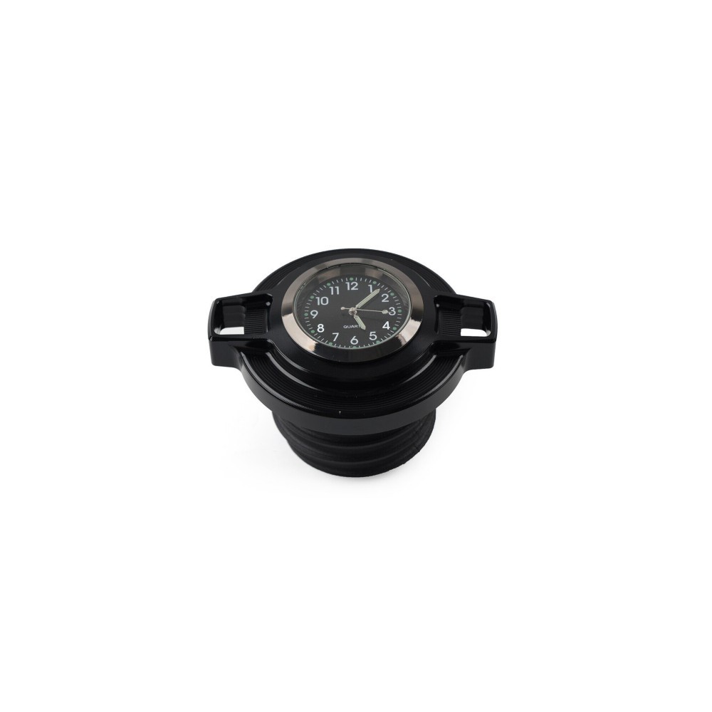 Fuel Gas Tank Oil Cap Cover W/ Clock For-Harley Touring Sportster Dyna Road King