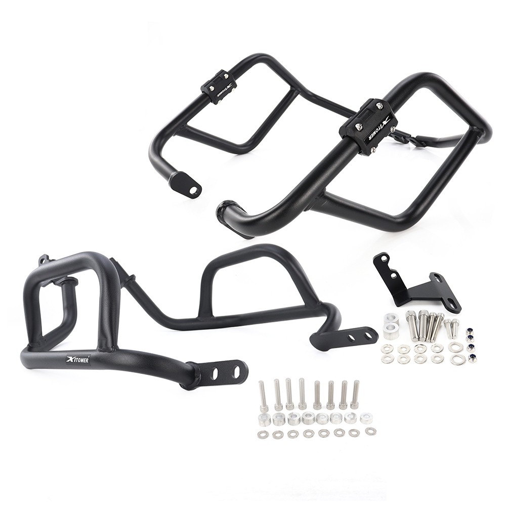 Upper&Down Crash Bars Engine Guard Protector Fit For Yamaha Tenere 700 2019-2024