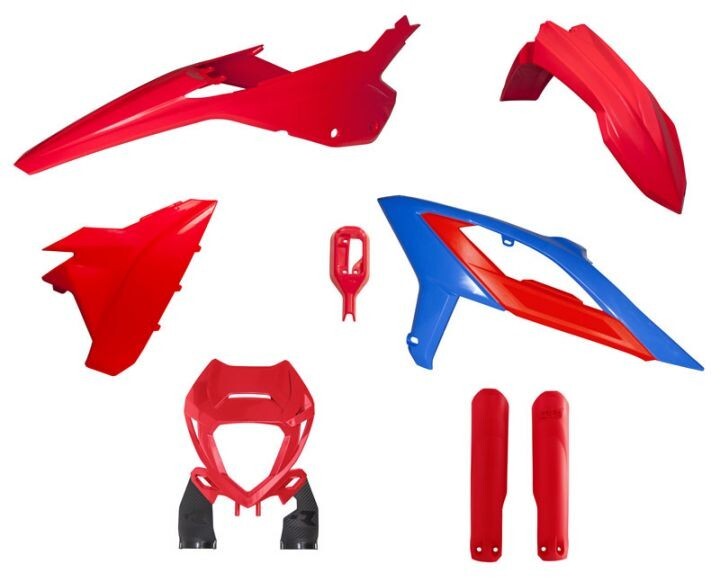 Beta Racing RR 125-200-250-300-350-390-430-480 2023 Red Blue Plastic Kit