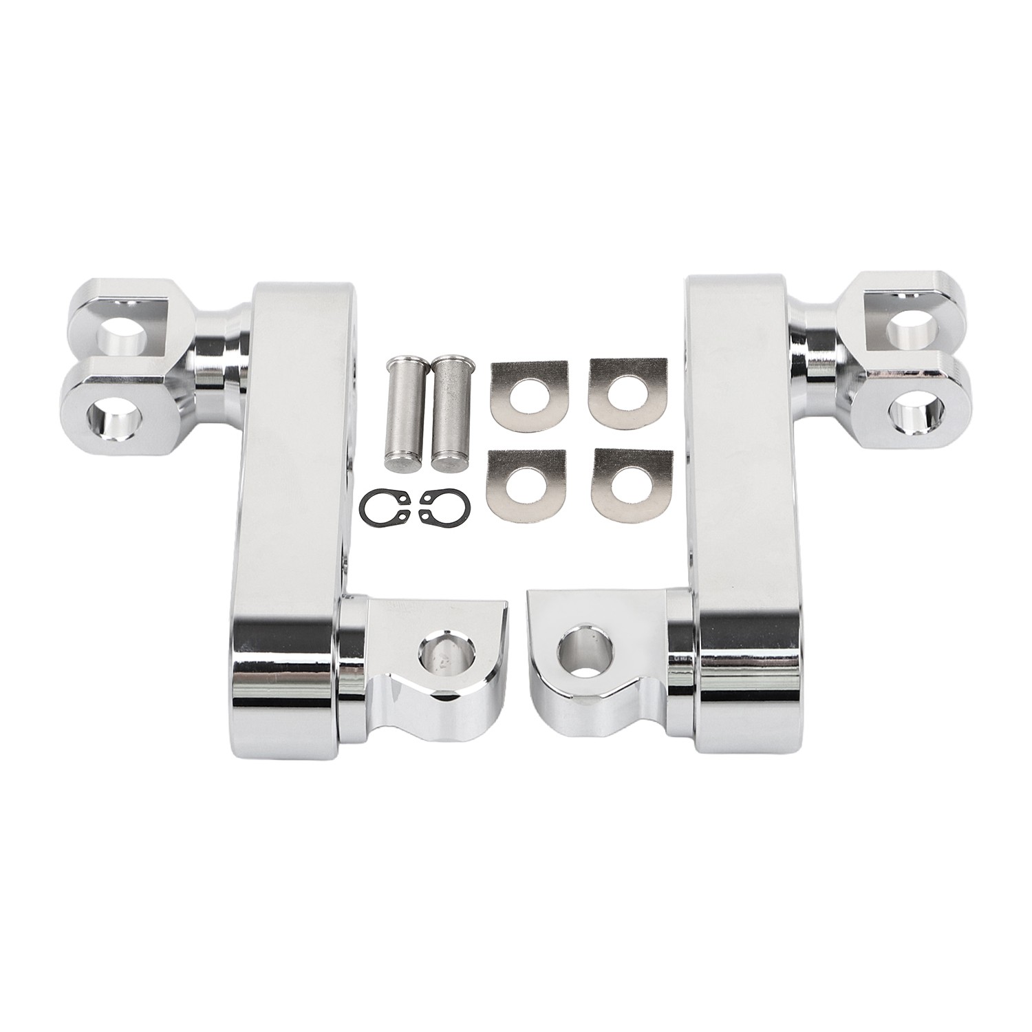 Chrome Foot Peg Extensions Mount For Harley Dyna Wide Glide FXDWG Fat Bob FXDF