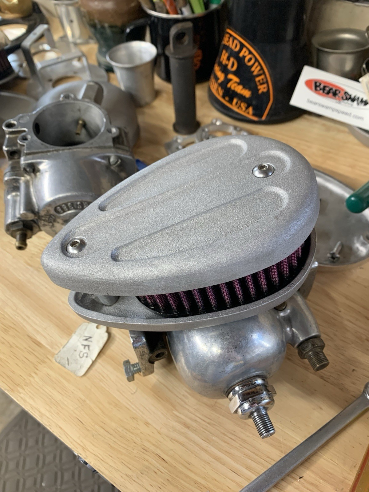 Crocker Style Spoon Air Cleaner For Linkert -FREE SHIPPING
