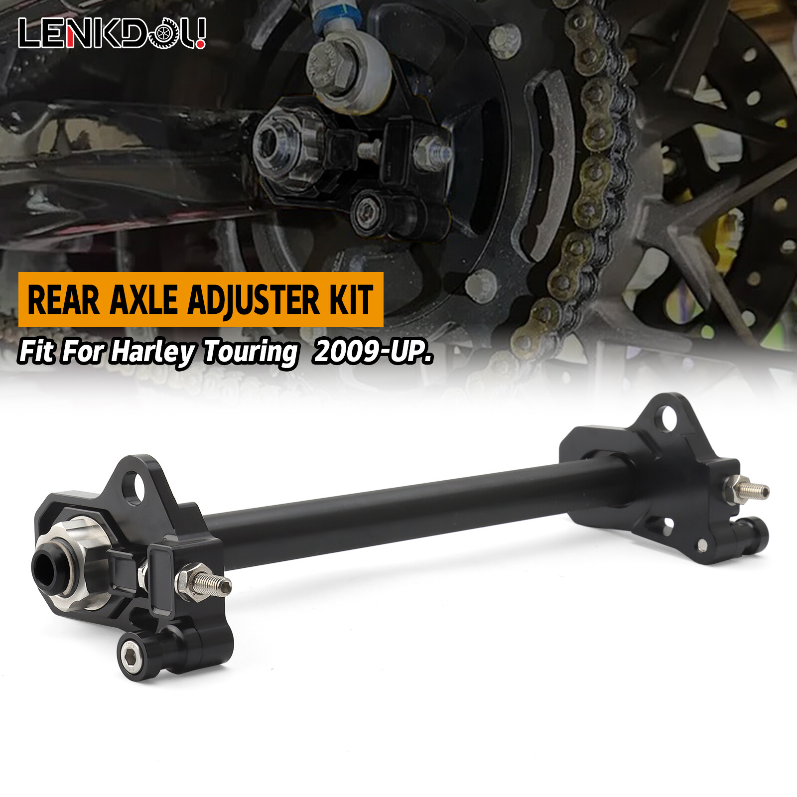Motorcycles Rear Bearing Axle Adjuster Kit For Harley Touring Electra Road Glide