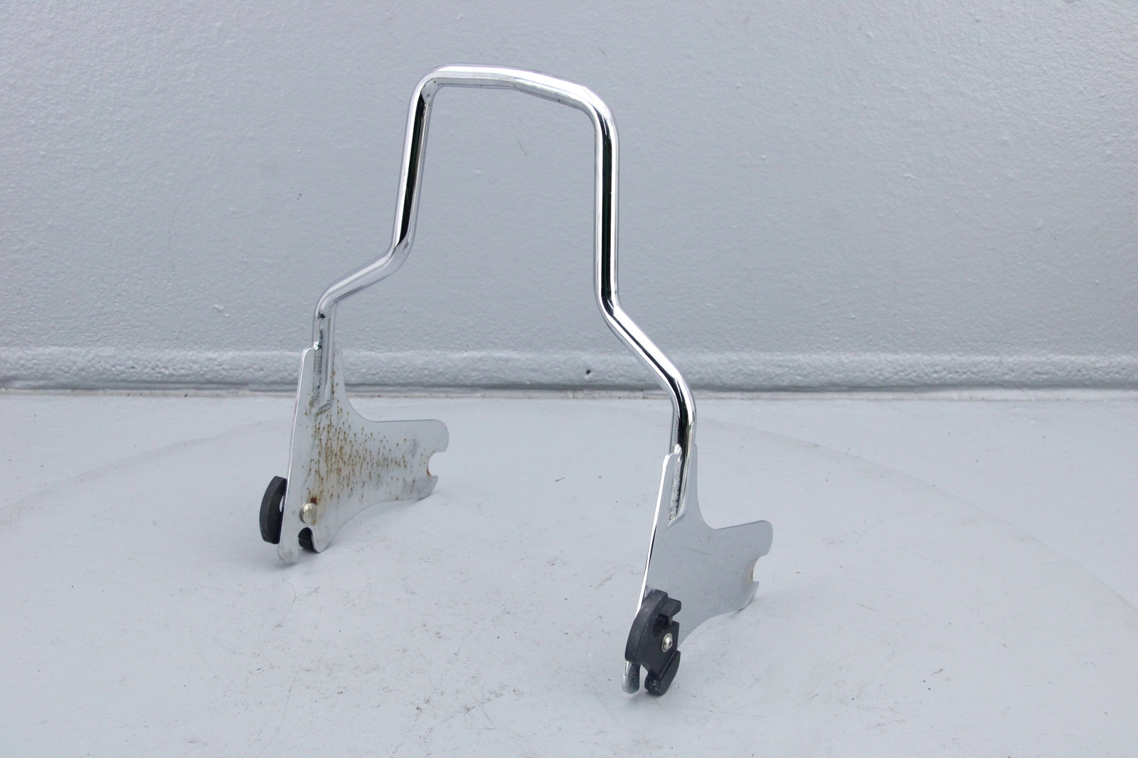 2001 Harley Road King Back Rear Passenger Backrest & Docking Hardware CHROME