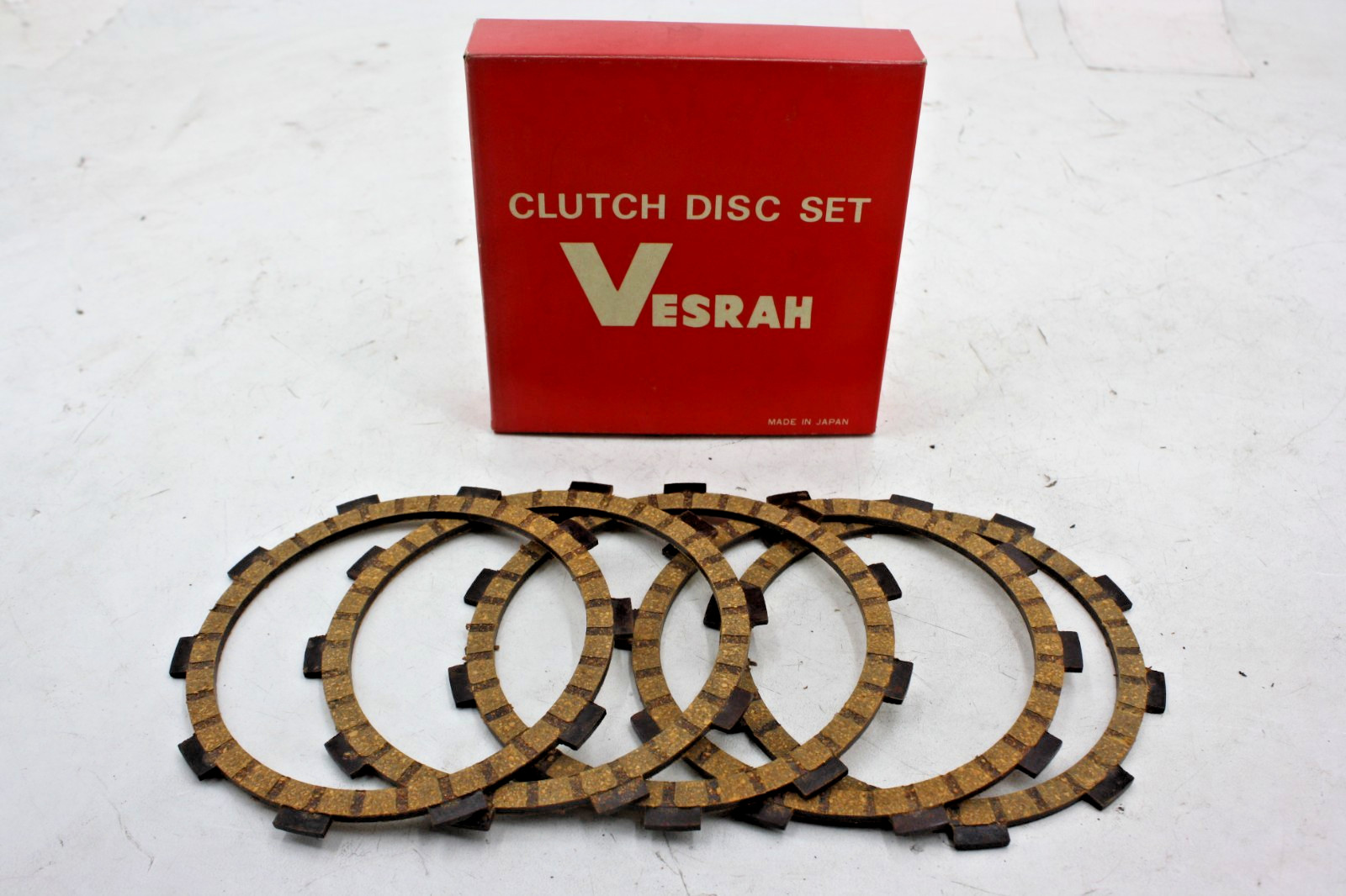 NOS VESRAH CLUTCH FRICTION PLATE KIT SET OF 5 FOR 1975-1976 YAMAHA RD125