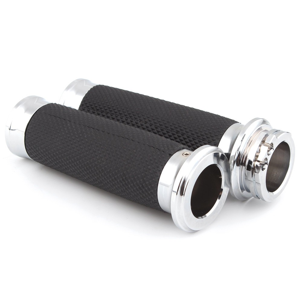 1″ Motorbike Handlebar Hand Grips None-Slip Fit For Harley Honda Suzuki Kawasaki