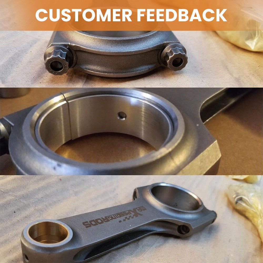 4pcs Racing 4340 EN24 H-Beam Connecting Rods for Suzuki GSX1300R Hayabusa 99-07