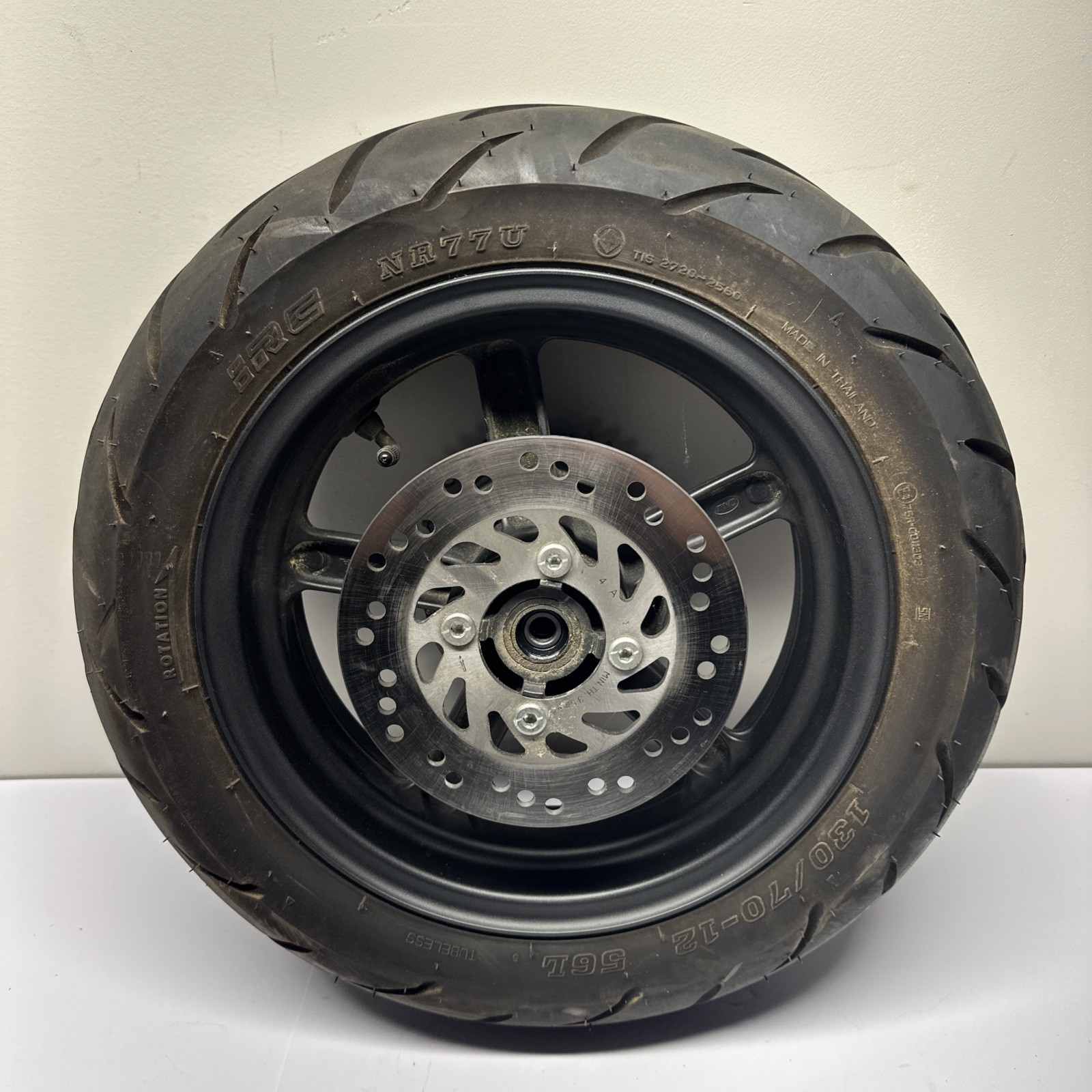 2021-2025 Honda Grom 125 Rear Rim Wheel 130/70-12 Straight Cush Drive