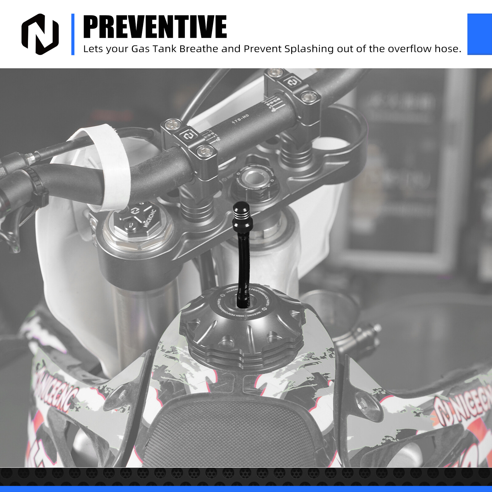 Gas Fuel Cap Valve Vent Breather Hose Tube For Honda CR 80 125 250 500 125R 250R