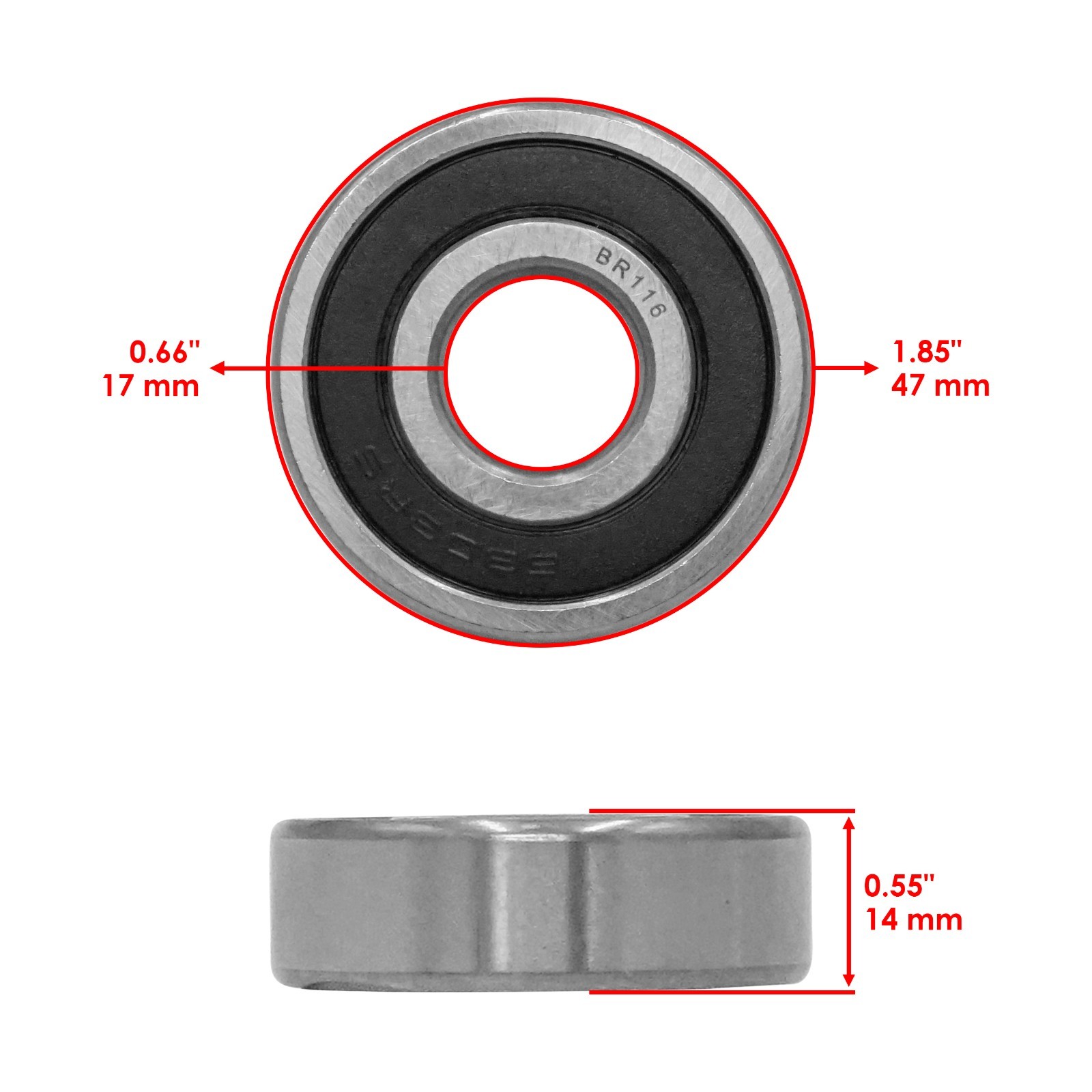 Front Wheel Ball Bearing And Seals for Yamaha XVS1100 V-Star 1100 Classic 00-09