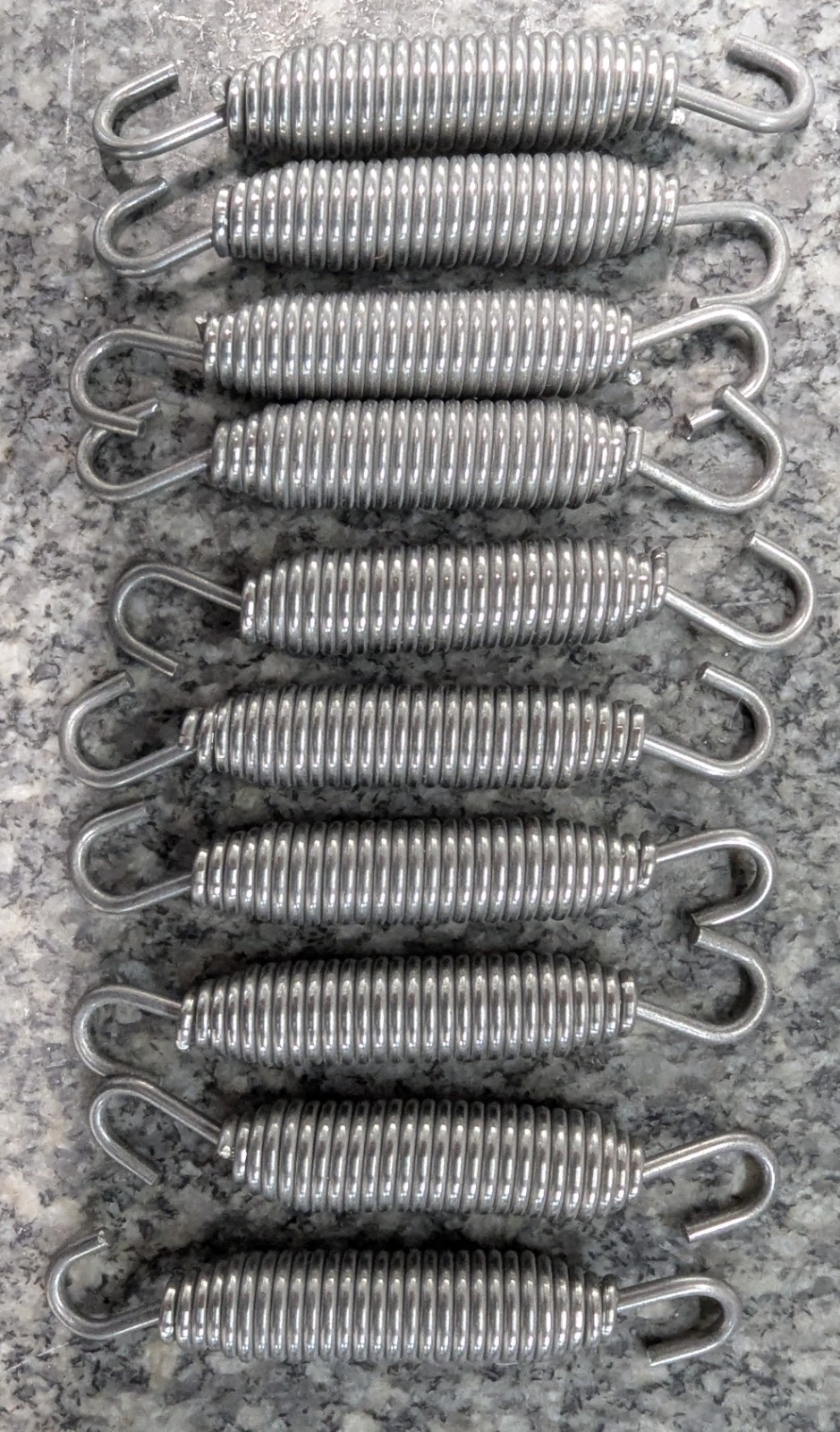 Lot of 10, 70mm-77mm 2.75″-2.8″ Exhaust spring Springs Double Swivel Motorcycle