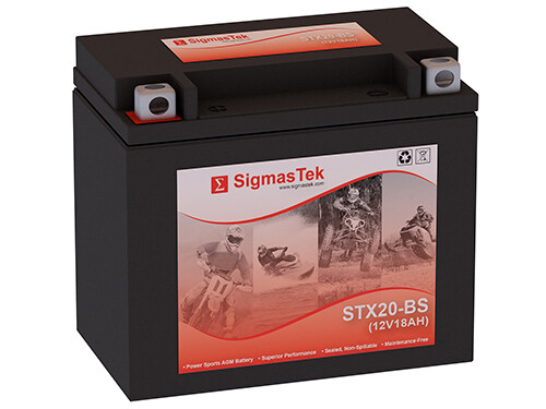 SigmasTek STX20-BS Battery Replacement for Indian Scout, Spirit 1442CC 2002-2003