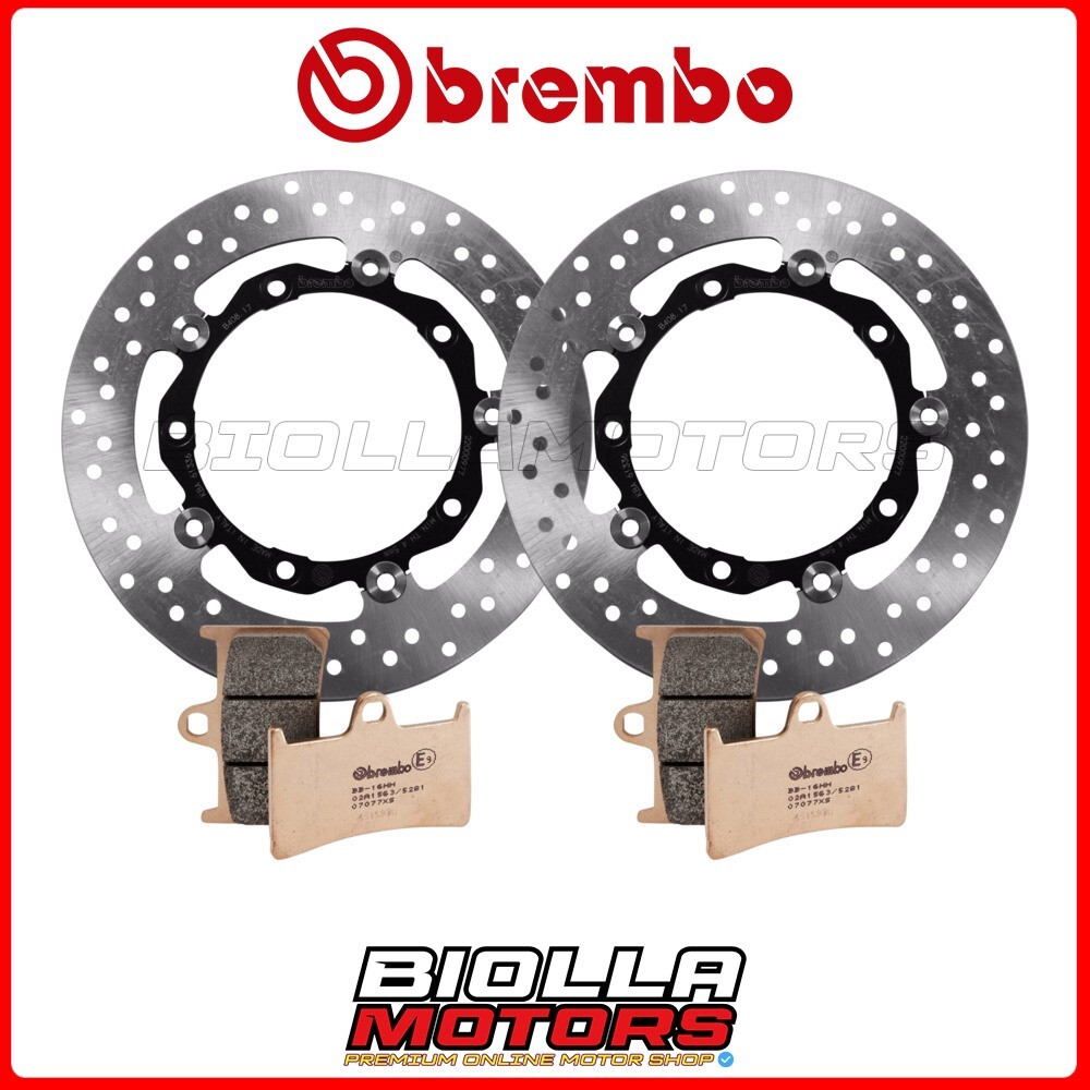 KIT PADS + DISCS BREMBO YAMAHA T-MAX IRON MAX 530 2016 FRONT [XS – Flo