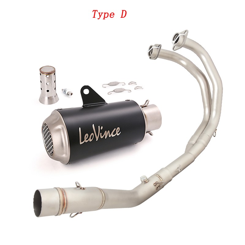 For Yamaha YZF R3 2015-2026 MT-03 Complete System Exhaust Front Pipe Muffler Tip