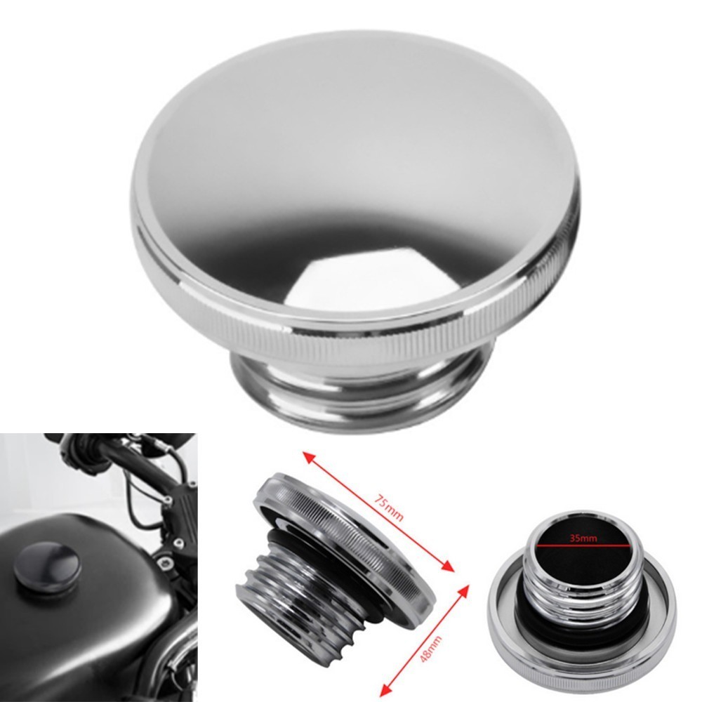 OE OEM Chrome Gas Fuel Tank Cap For Harley Dyna 1992-2017 Softail 2000-2017