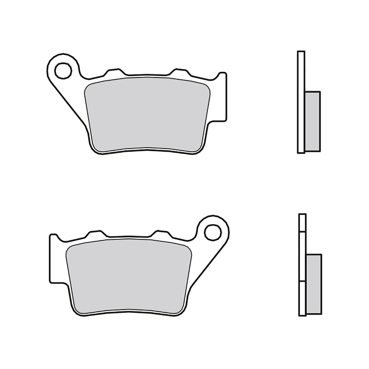 Rear Brembo 58 Brake Pads for Zero ZF FX 2,8 2014