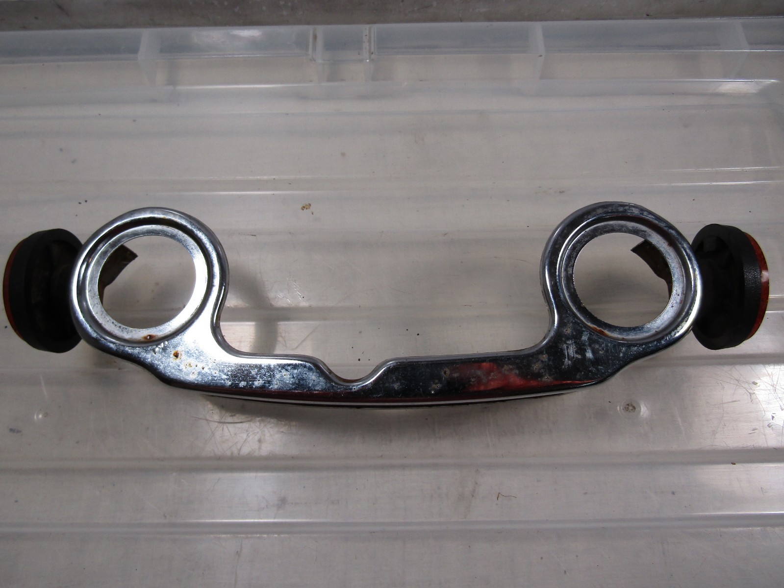 Suzuki 82 83 GS750 E GS 750 front Fork Chrome Emblem Trim Cover Reflector
