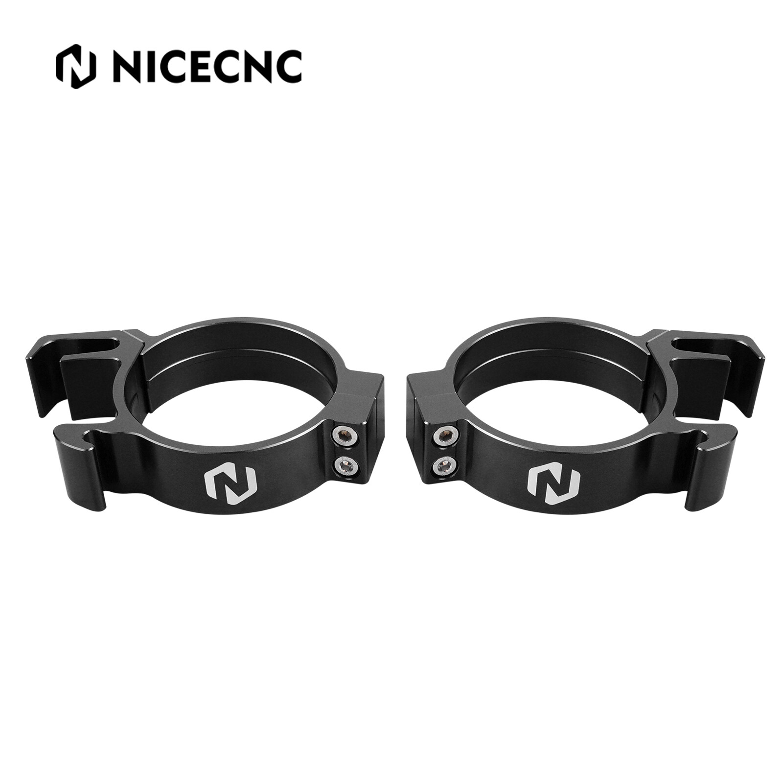 NICECNC Front Fork Guard Guides Clamp For Yamaha YZ85 2002-2018 YZ80 1993-2001