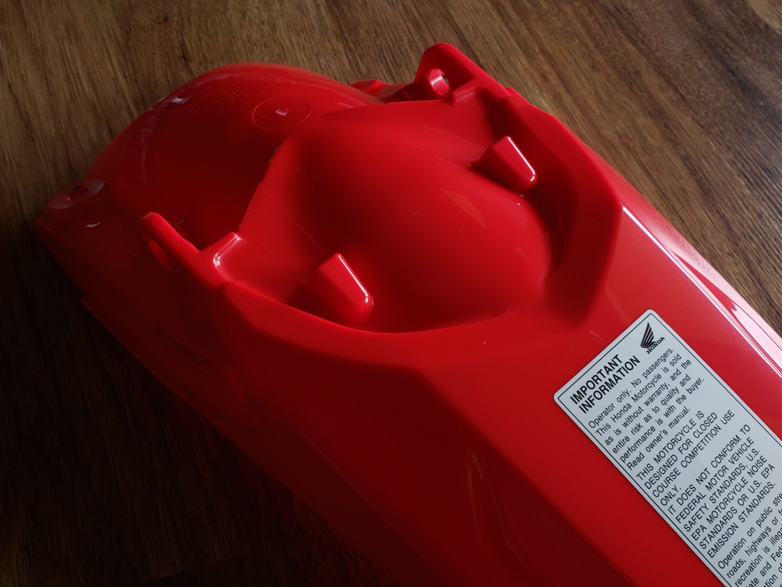 New Honda CRF450R Rear Fender 2021-2026 Plastic Extreme Red OEM 22-26 CRF250R RX