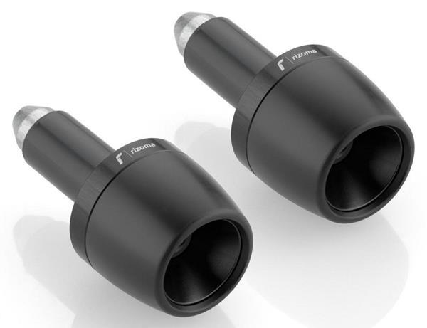 Rizoma ‘B-Pro’ billet aluminium bar-end plugs ( black)