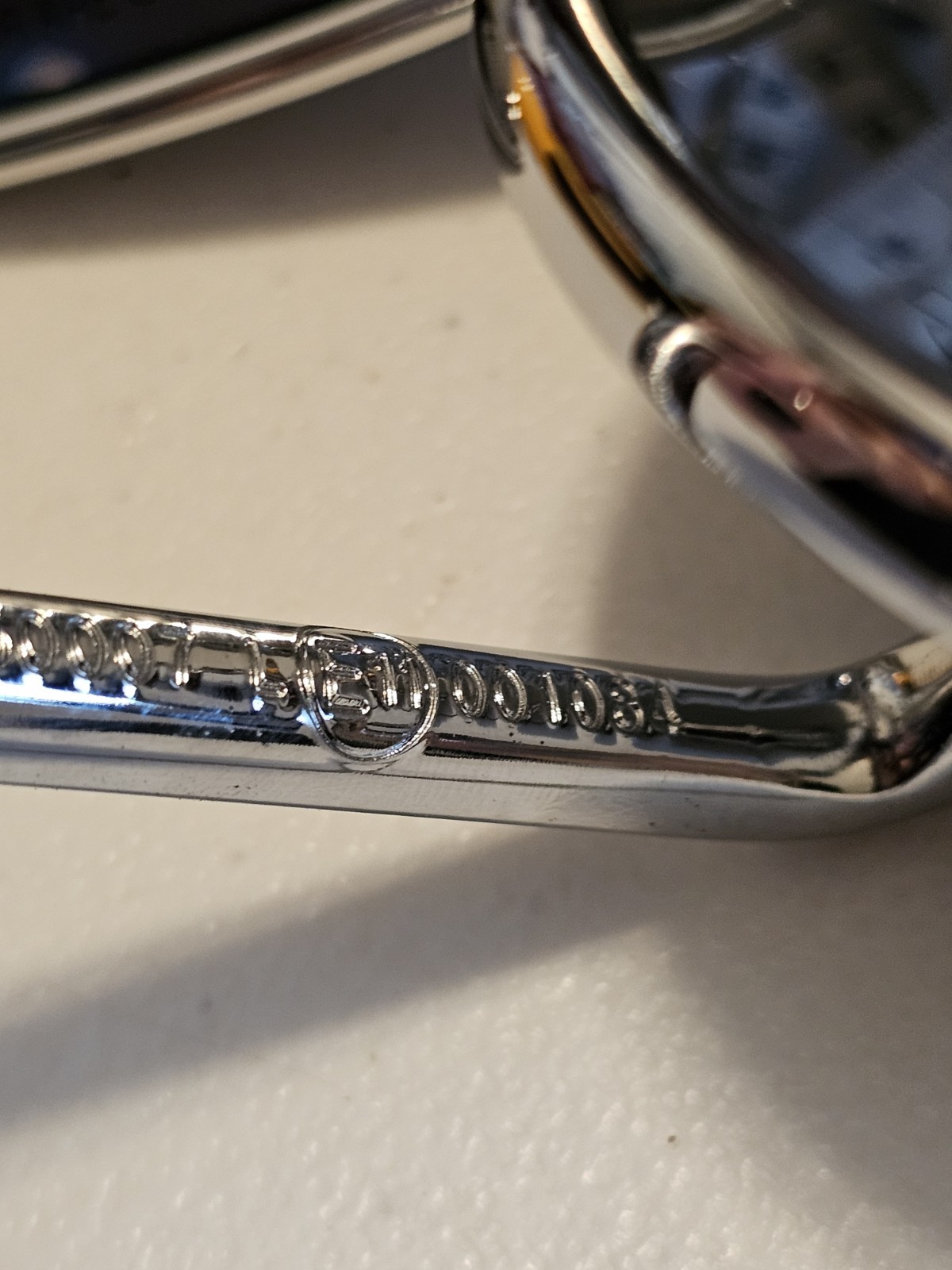 Harley Davinson OEM Teardrop Mirror Short Stem Chrome I150007 L E11 001084 (#27)