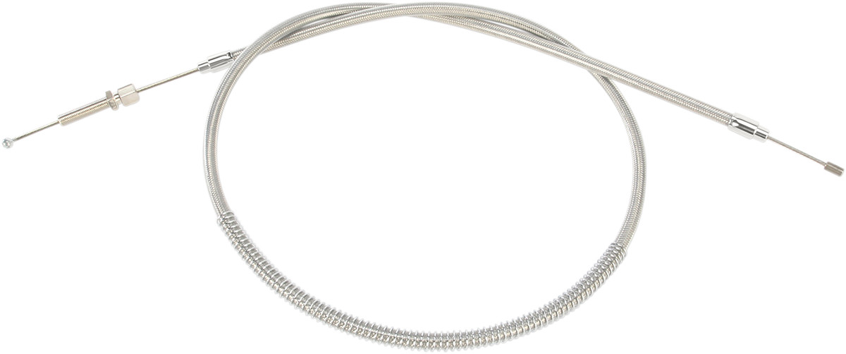 Barnett Clear Coat Stainless Steel Clutch Cables Std Harley FXST FLH 102-3010014