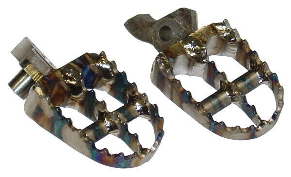Sunline Titanium Foot Pegs Footpegs Raw Suzuki RMZ450 RMZ 450 2005-2007