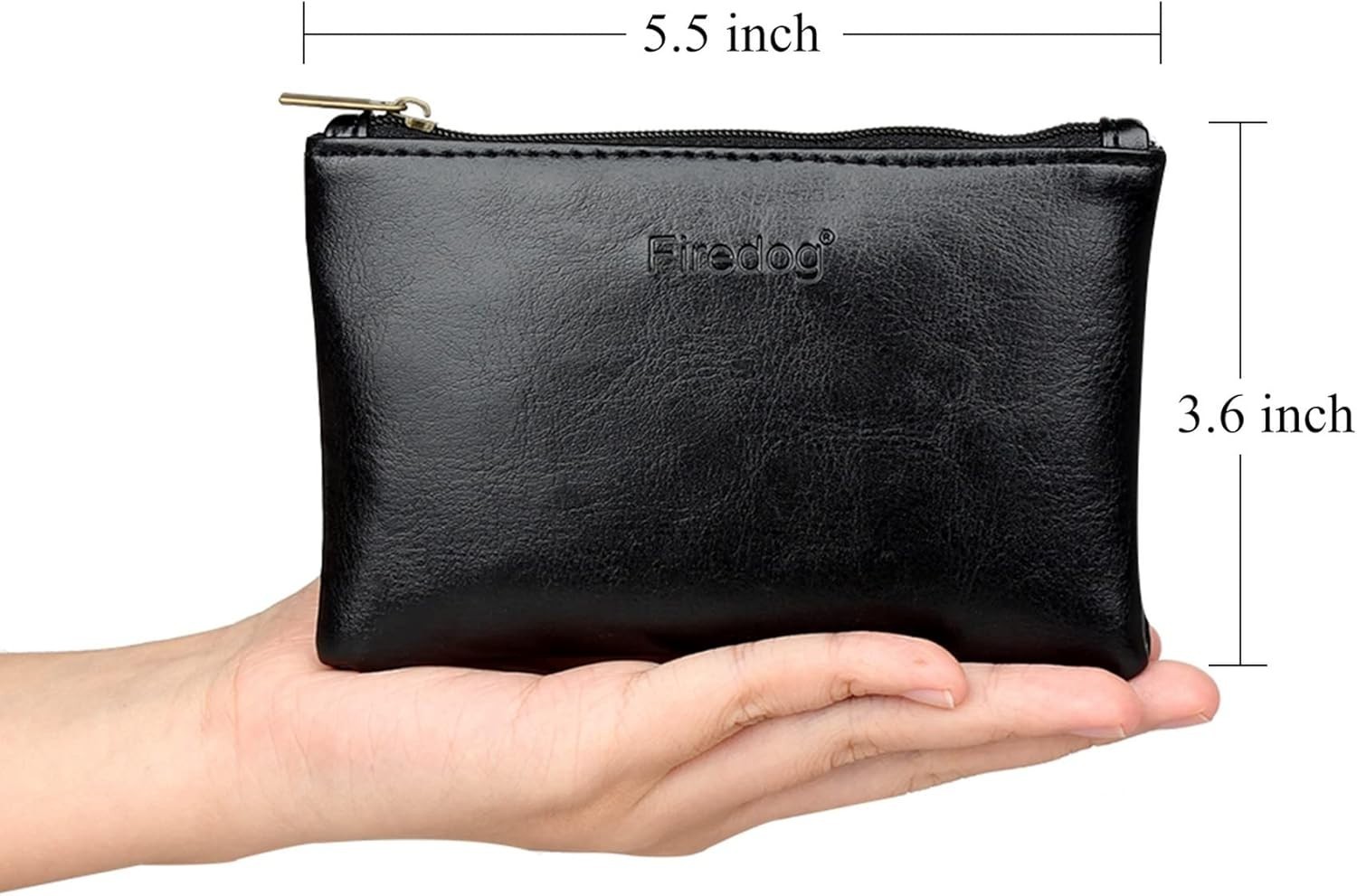 Handmade Leather Storage Pouch – Vintage Zipper Organizer for Travel Essentials