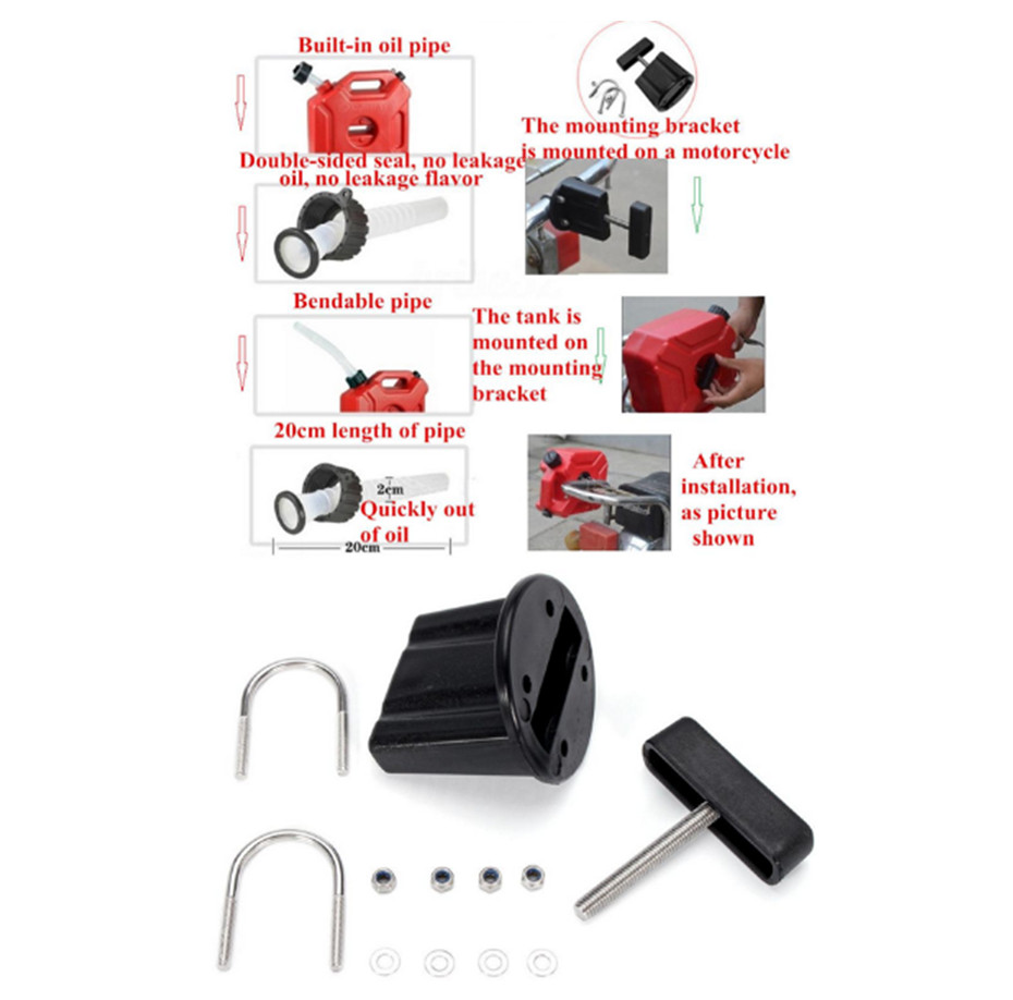 1PCS Car Motorcycle 3L Portable Petrol Gas Spare Fuel Tank Plastic Anti – Static