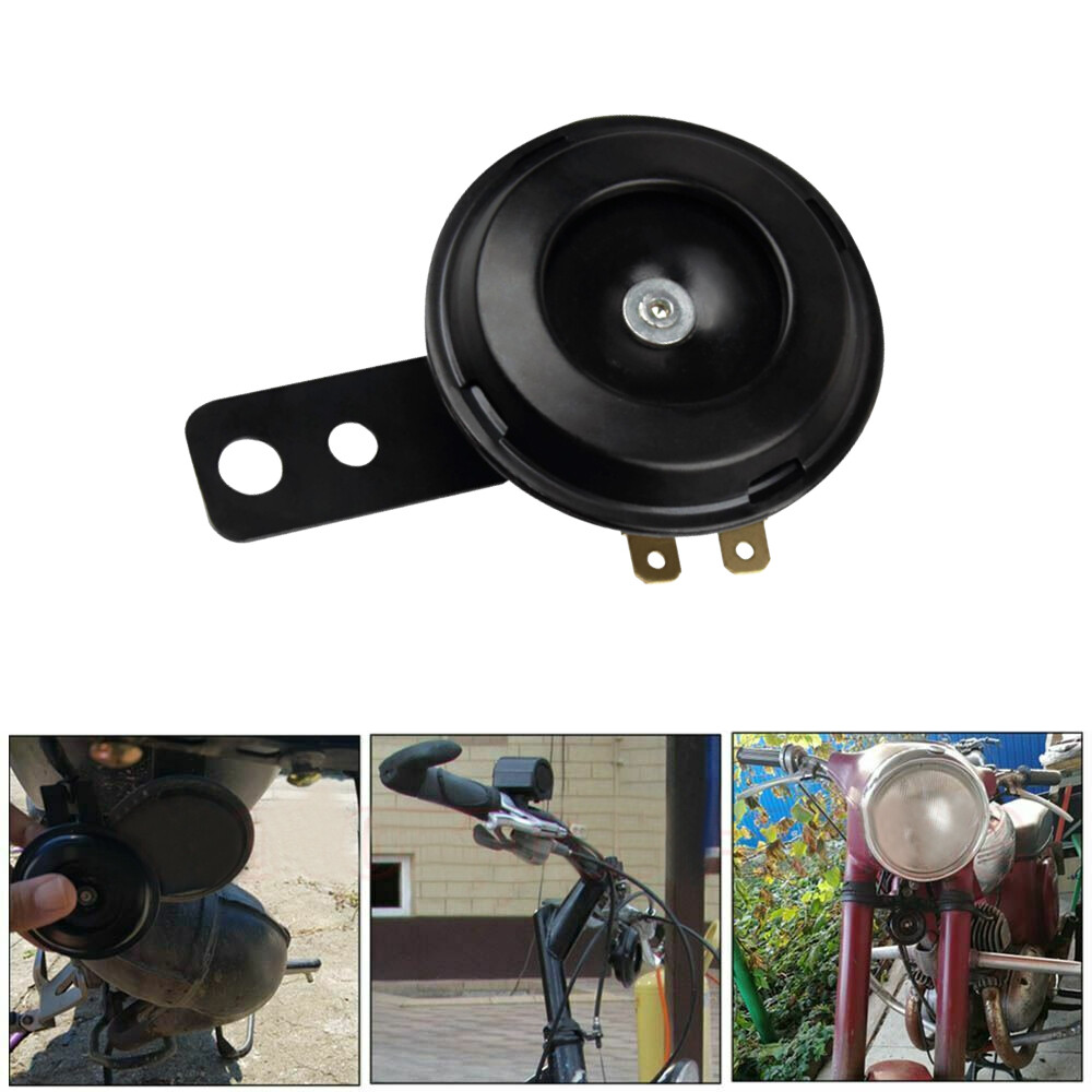 Universal 12V Loud 105db Motorcycles Car Electric Bike ATV Horn Waterproof Black