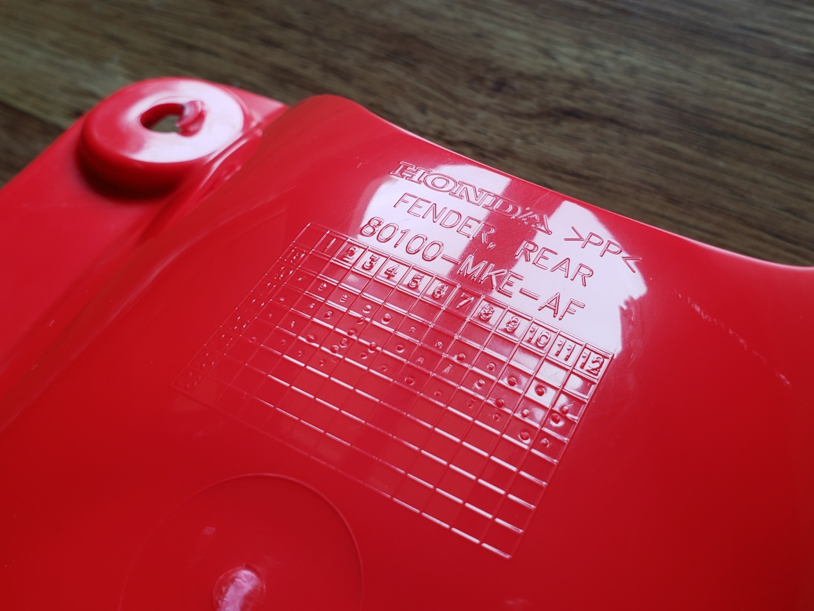 New Honda CRF450R Rear Fender 2021-2026 Plastic Extreme Red OEM 22-26 CRF250R RX