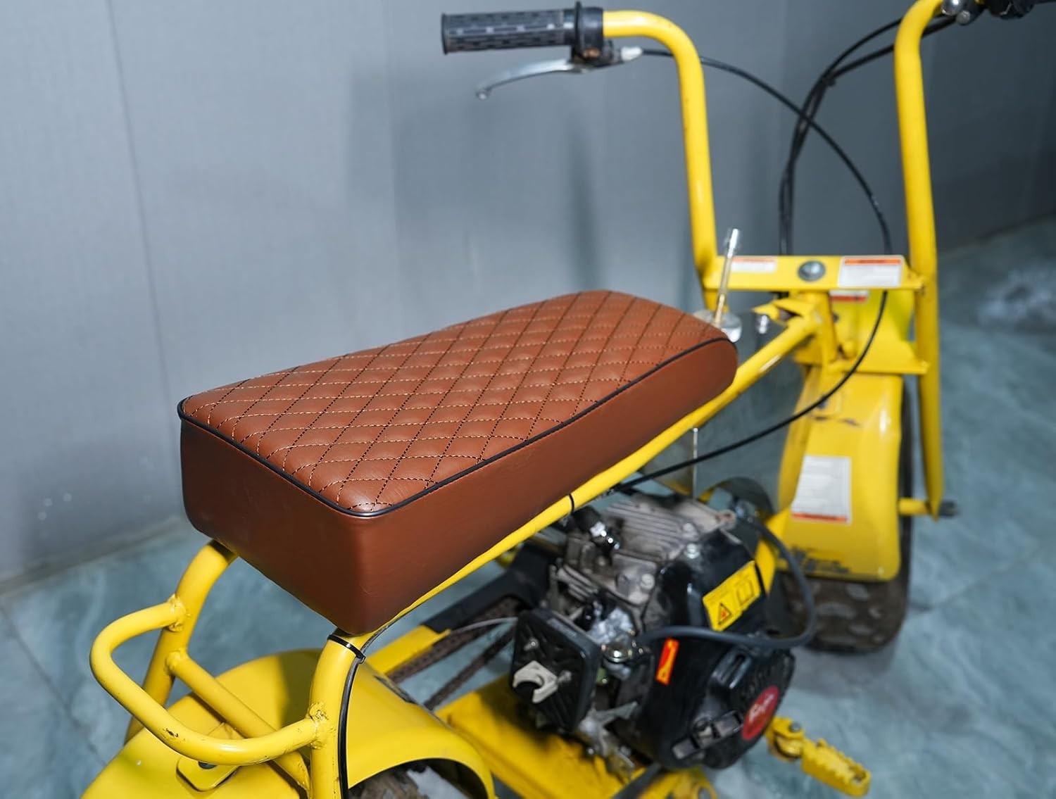 19″ Brown Diamond Stitch Seat Cushion for Coleman CT200U 196cc 200cc