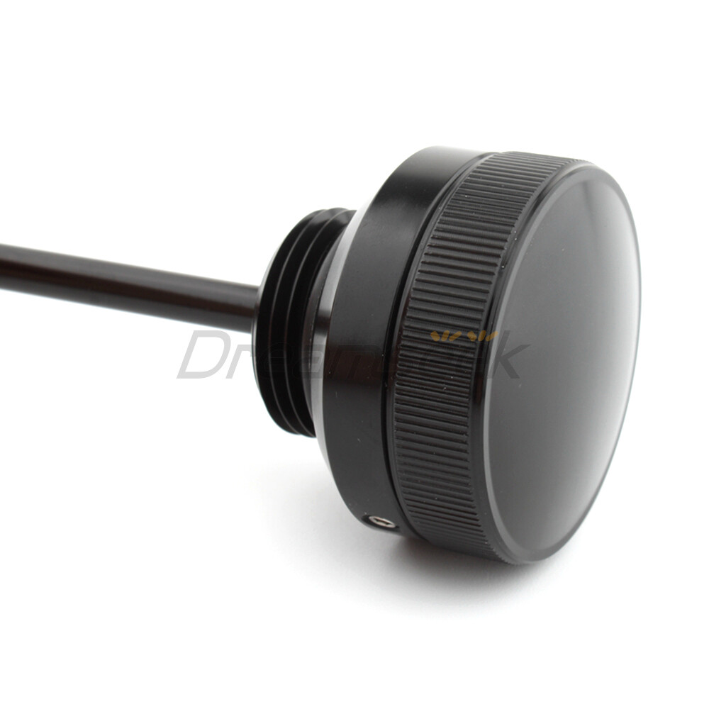 Black Oil Tank Fill Plug for Harley VRSCA VRSCB VRSCD Dipstick Transmission Alu