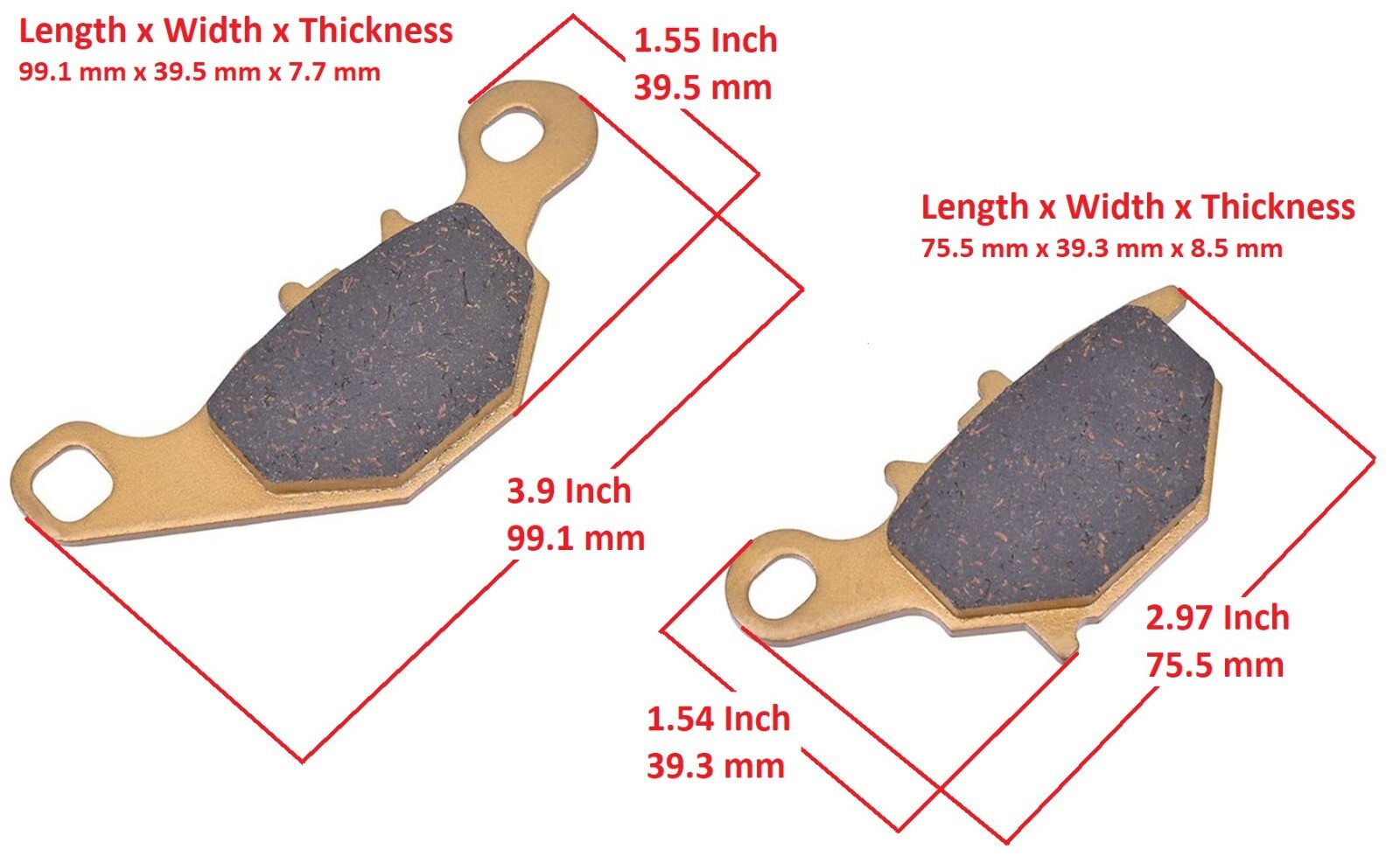 For Suzuki RM85 RM-85L Front Rear Brake Pads 2005 2006 2007 2008 2009 2010-2022