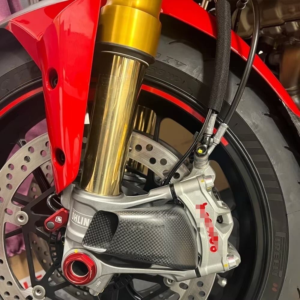 Gloss carbon fiber Air Brake Duct For Ducati Panigale 1199 1299 899 959 V4 S R