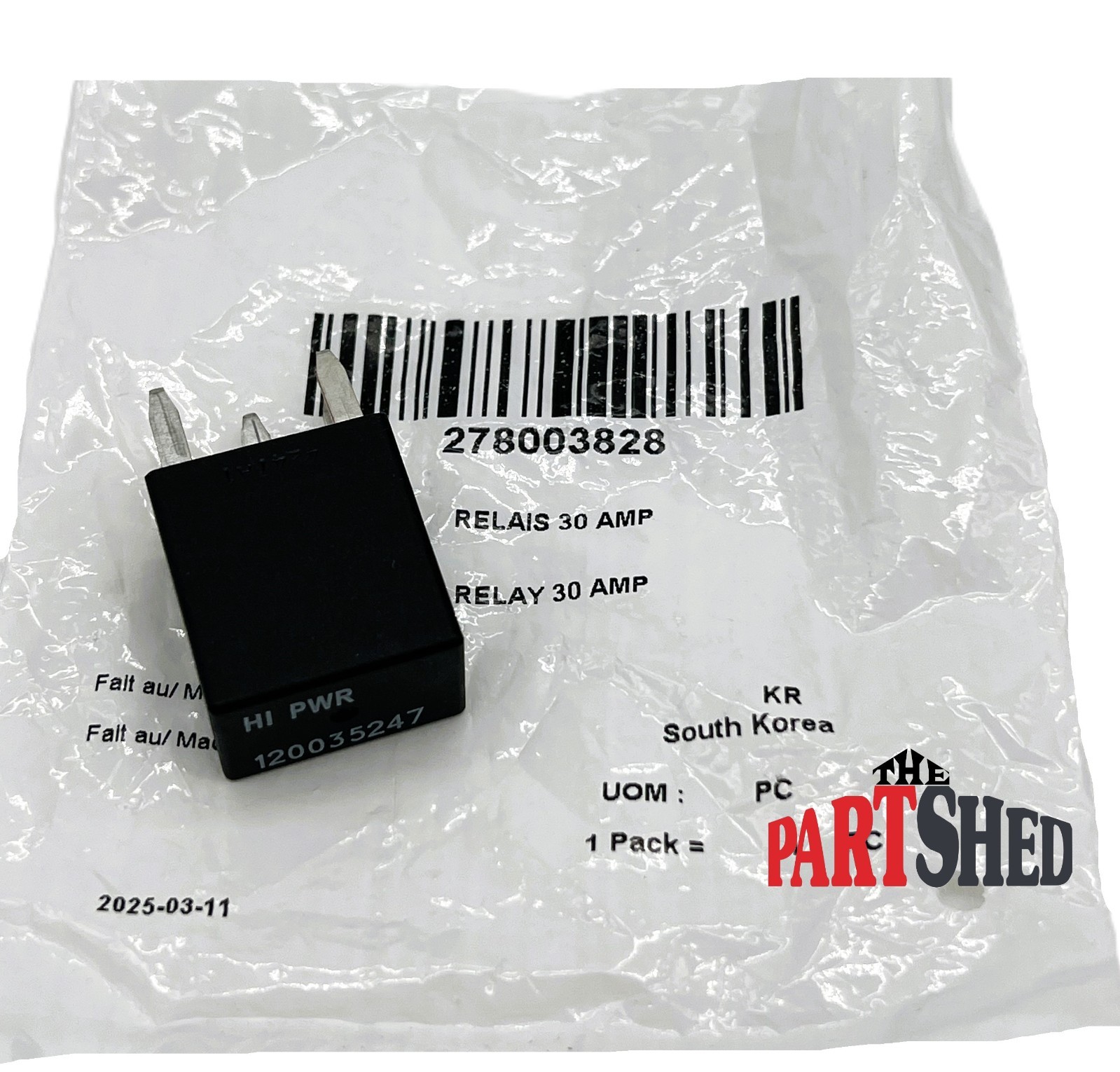 Sea-Doo New OEM Main Harness Relay 30 Amp, 278003828 278002822